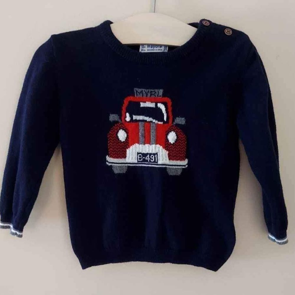 Mayoral Knit Navy Sweater ~ 12 mo